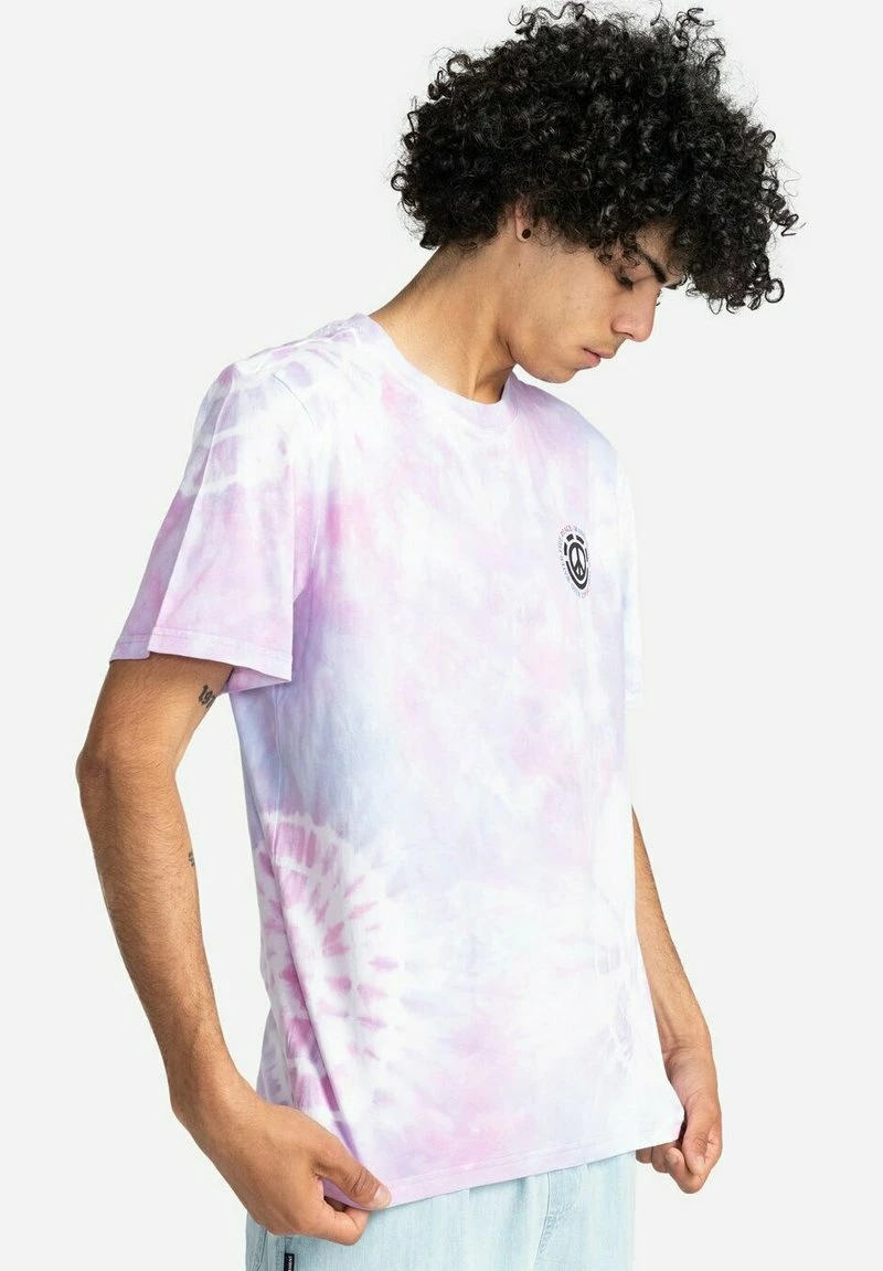 Element Homme KETCH MANCHES COURTES T Shirt Imprimé Tie Dye Purp â Image 4
