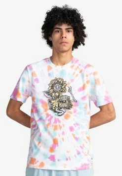 Element Homme HAIL MANCHES COURTES T Shirt Imprimé Festivalfuchsia