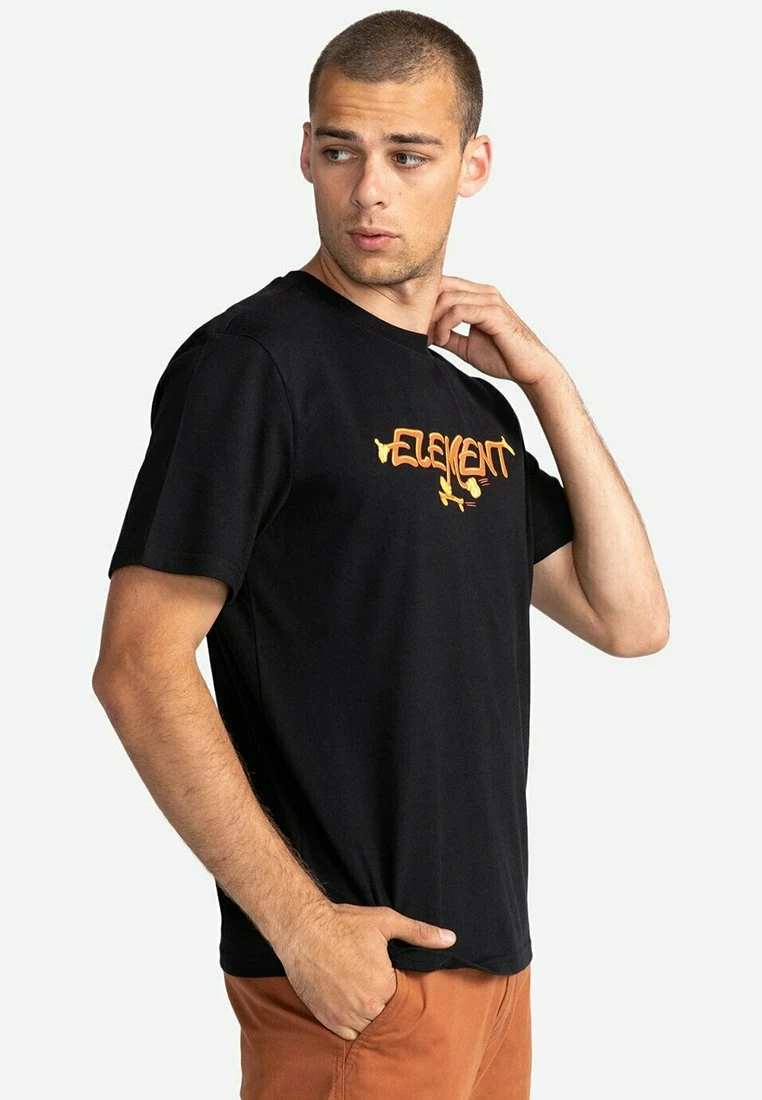 Element MANCHES COURTES HOMME T Shirt Imprimé Flint Black â Image 4