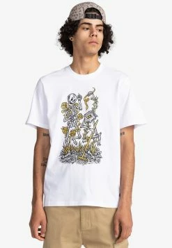 Element Homme T Shirt Imprimé Optic White