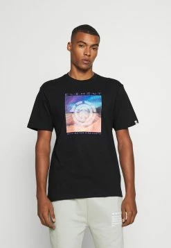 Element Homme DUSKY T Shirt Imprimé Flint Black