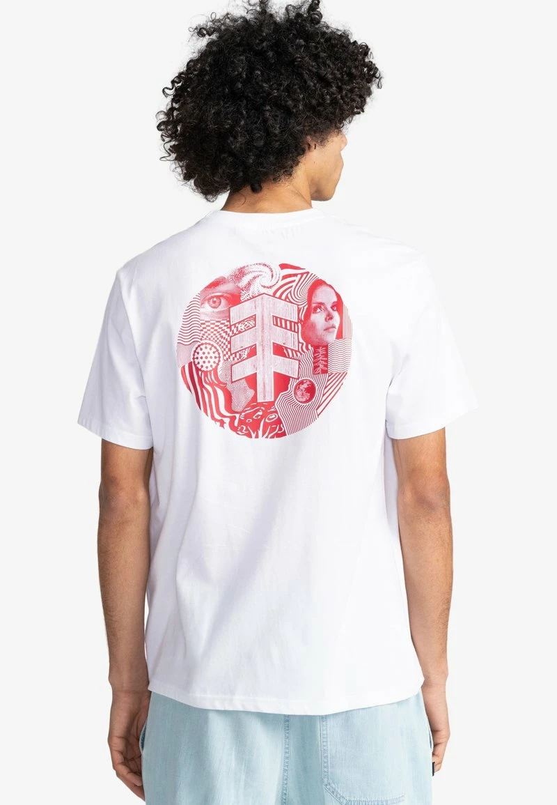 Element UBACA CSSKELP T Shirt Imprimé Optic White Homme â Image 3