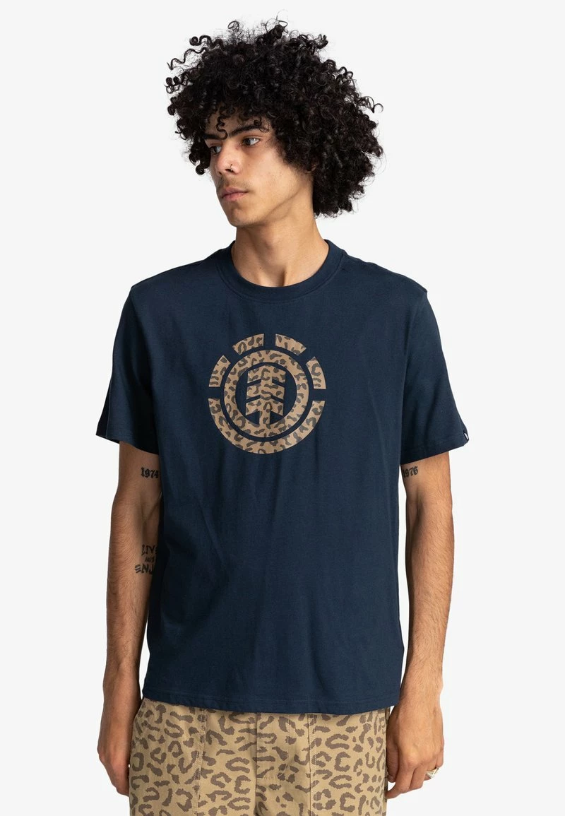 Element MANCHES COURTES HOMME T Shirt Imprimé Eclipse Navy