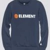 Element BLAZIN Sweatshirt Eclipse Navy Homme