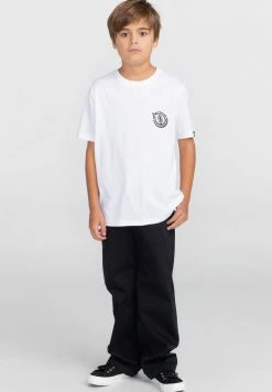 Element DROPIN MANCHES COURTES T Shirt Imprimé Optic White Enfant