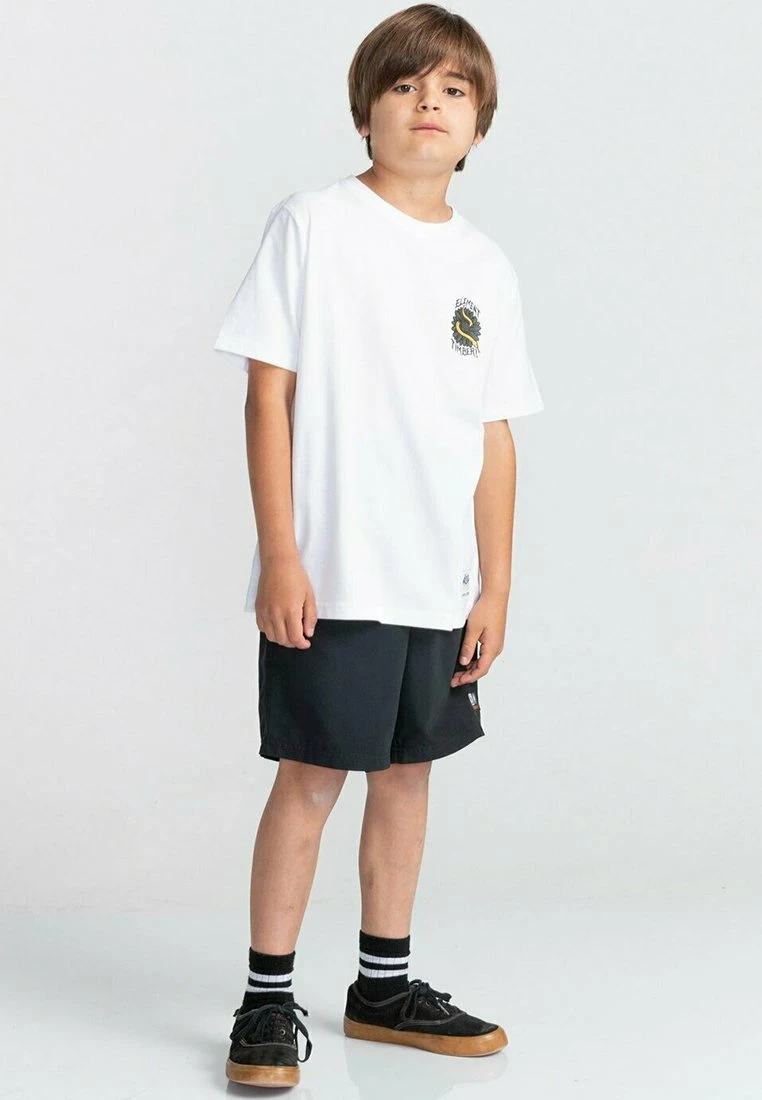Element MANCHES COURTES T Shirt Imprimé Optic White Enfant