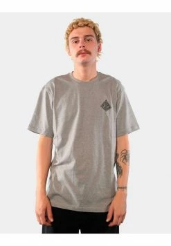 Element ELIPTICAL T Shirt Imprimé Grey Heather Homme