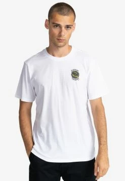 Element COVERED T Shirt Imprimé Optic White Homme