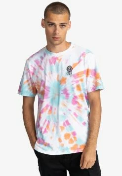 Element BLOOM MANCHES COURTES T Shirt Imprimé Festivalfuchsia Homme