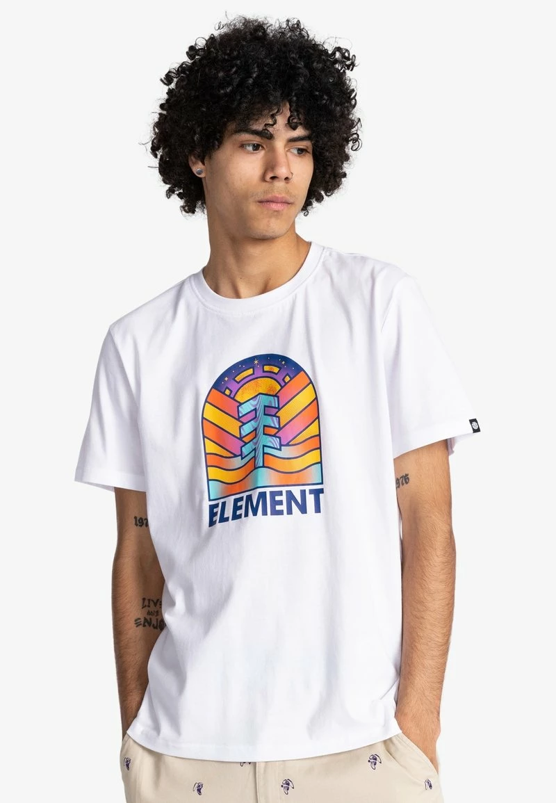 Element ADONIS CSSNELP T Shirt Imprimé Optic White Homme