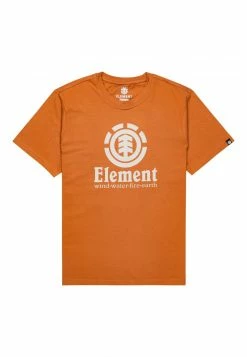 Element Homme VERTICAL T Shirt Imprimé Mocha Bisque