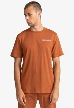 Element Homme BLAZIN CHEST T Shirt Imprimé Mocha Bisque