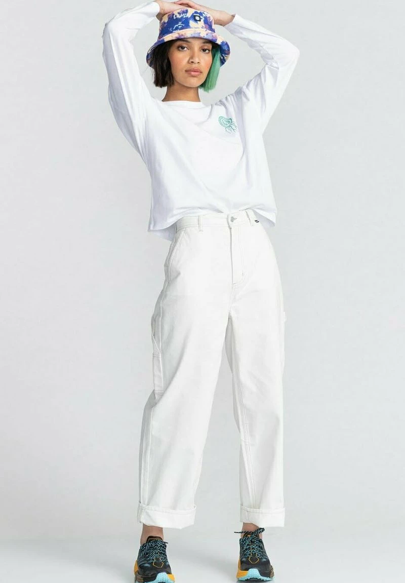 Element Femme WATCHING T Shirt à Manches Longues Optic White â Image 2