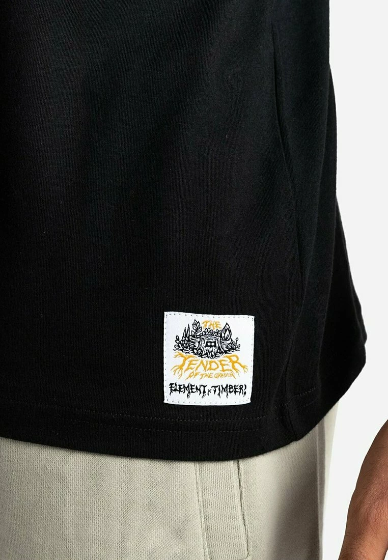 Element BLOOM MANCHES COURTES T Shirt Imprimé Flint Black Homme â Image 4