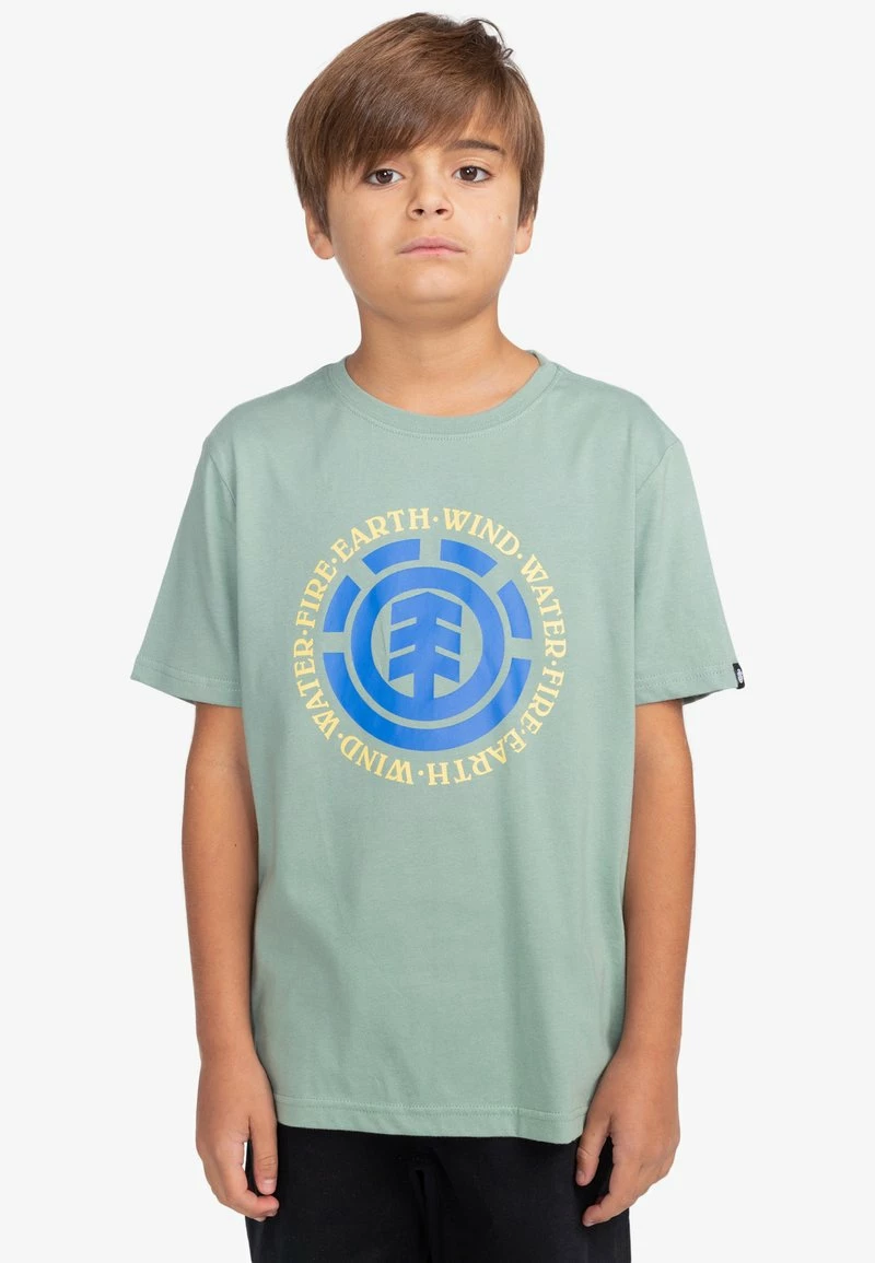 Element SEAL T Shirt Imprimé Chinois Green Enfant â Image 2