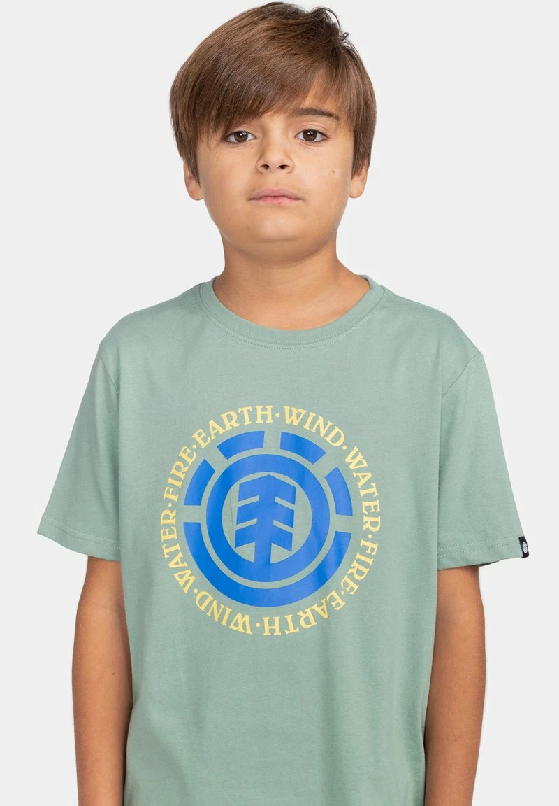Element SEAL T Shirt Imprimé Chinois Green Enfant â Image 5
