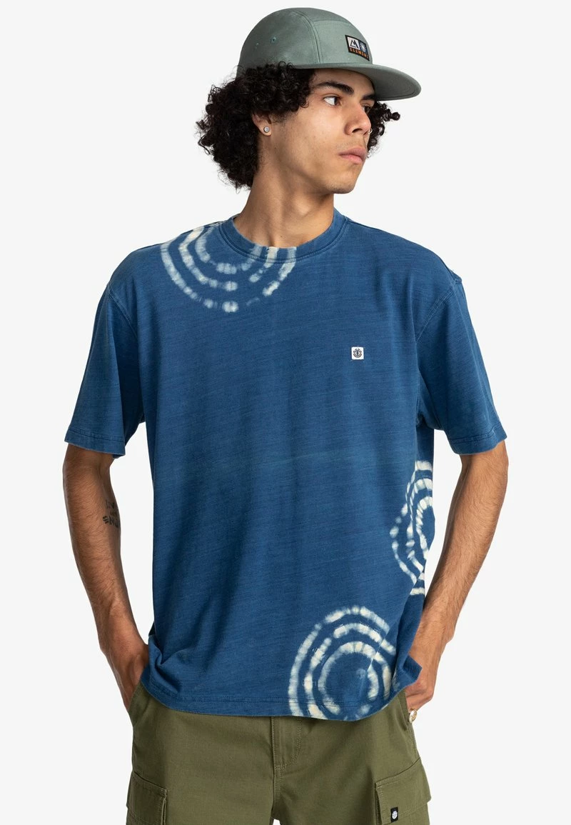 Element MANCHES COURTES HOMME T Shirt Imprimé Circle Tiedye