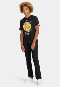 Element Enfant Manches Courtes T Shirt Imprimé Flint Black