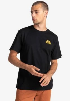 Element BURKETT MANCHES COURTES T Shirt Imprimé Flint Black Homme