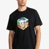 Element Homme ASTRA MANCHES COURTES T Shirt Imprimé Flint Black