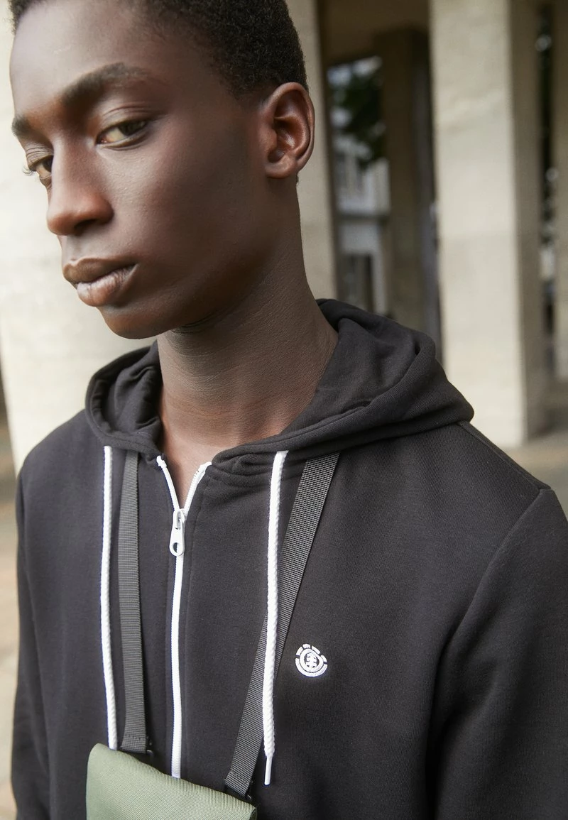 Element Homme CORNELL CLASSIC Sweat à Capuche Zippé Flint Black – Image 3