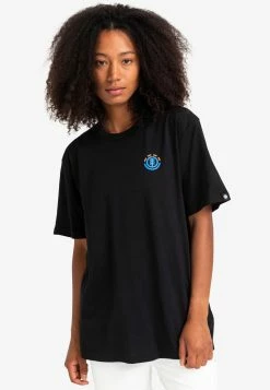 Element T Shirt Imprimé Flint Black Homme