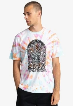 Element MANCHES COURTES HOMME T Shirt Imprimé Festivalfuchsia