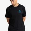 Element GROMAN MANCHES COURTES T Shirt Imprimé Flint Black Homme
