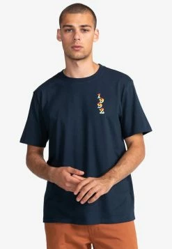 Element MANCHES COURTES T Shirt Imprimé Eclipse Navy Homme