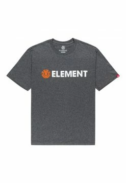 Element BLAZIN T Shirt Imprimé Charcoal Heathe Homme