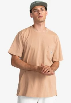Element WADENA CKTCELP T Shirt Basique Chocolate Chip Homme