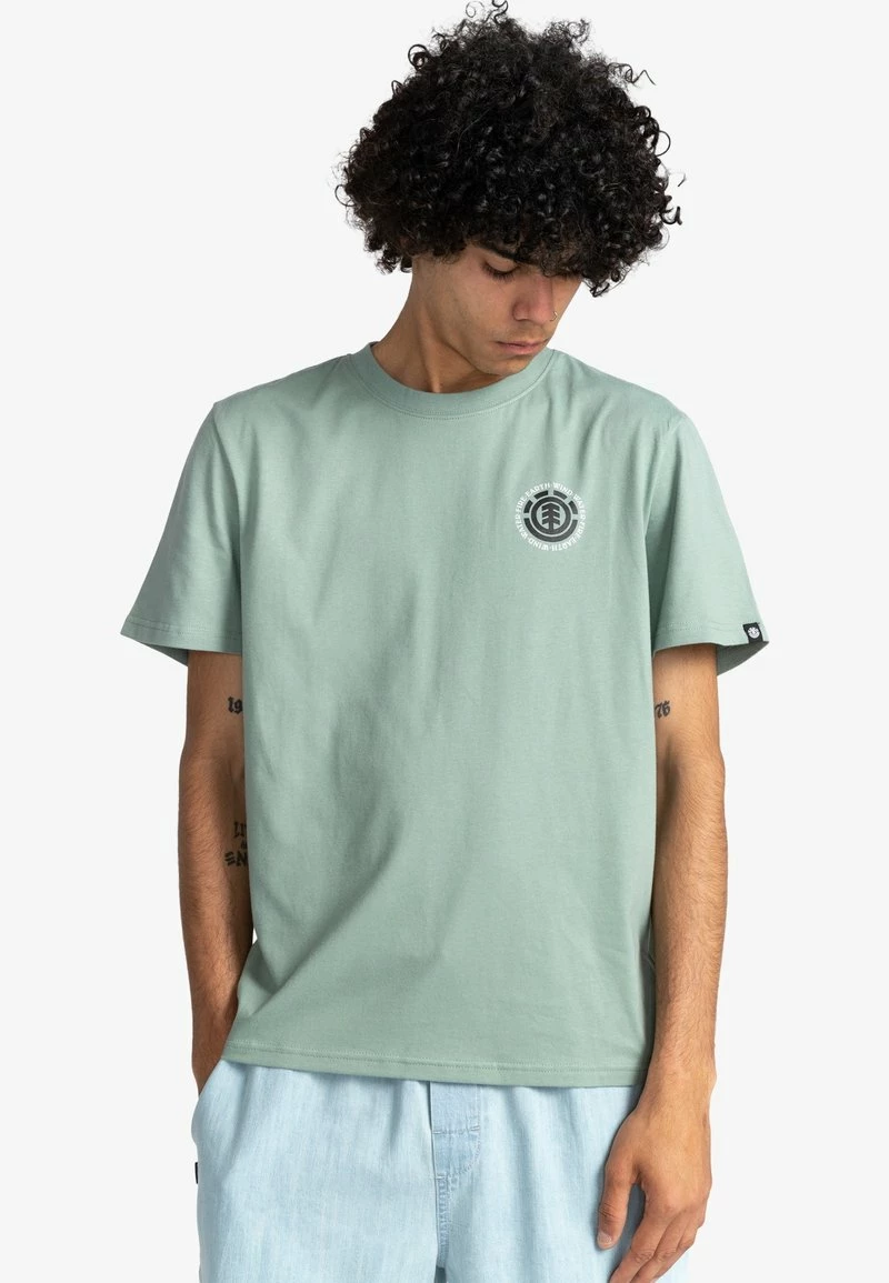 Element T Shirt Imprimé Chinois Green Homme â Image 4