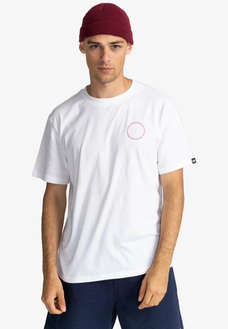 Element Homme DELMAR CSSJELP T Shirt Imprimé Optic White