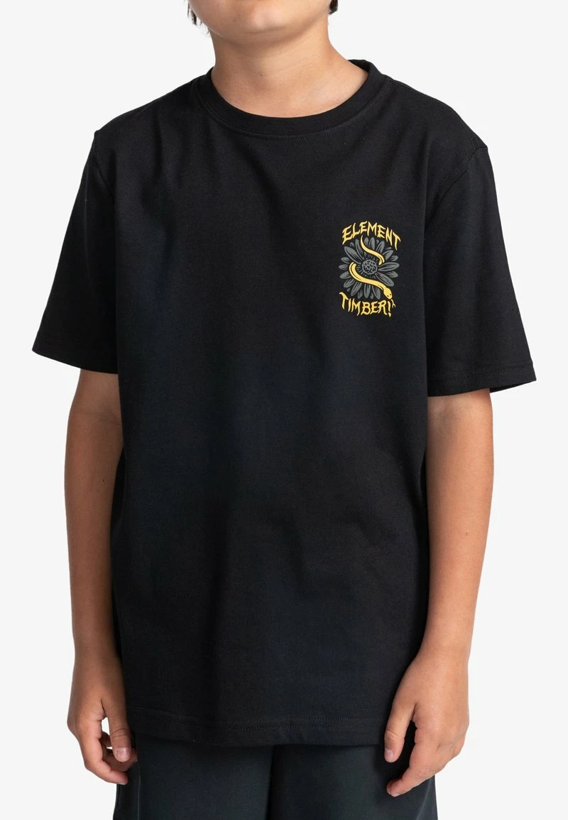 Element MANCHES COURTES T Shirt Imprimé Flint Black Enfant â Image 2