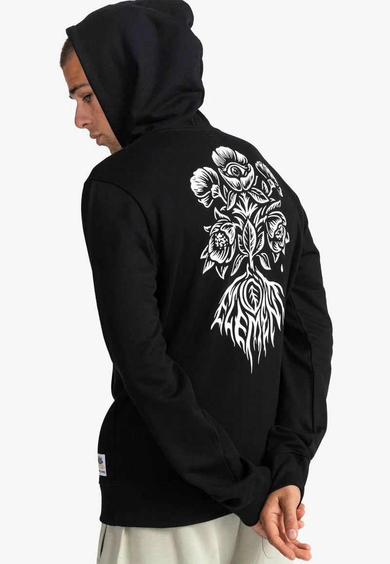 Element Sweat à Capuche Flint Black Homme â Image 3