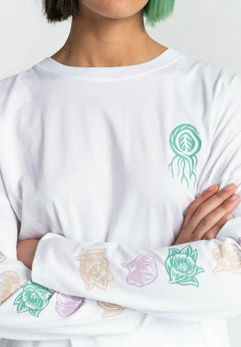 Element Femme WATCHING T Shirt à Manches Longues Optic White â Image 5