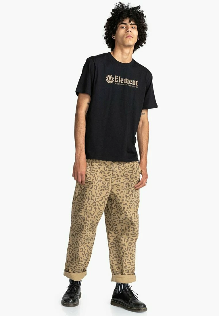 Element MANCHES COURTES T Shirt Imprimé Flint Black Homme â Image 2