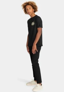 Element Manches Courtes T Shirt Imprimé Flint Black Enfant