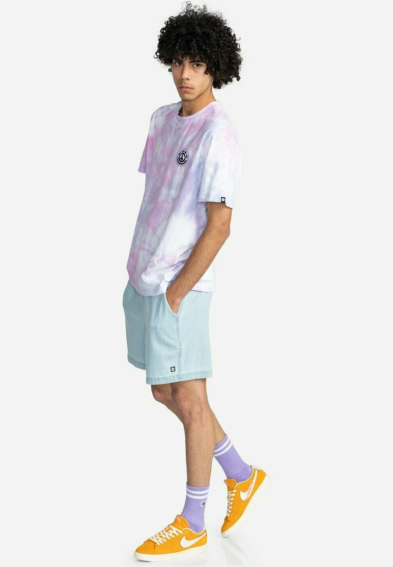 Element Homme KETCH MANCHES COURTES T Shirt Imprimé Tie Dye Purp â Image 2