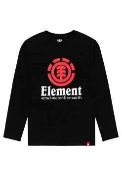 Element VERTICAL T Shirt à Manches Longues Black Enfant