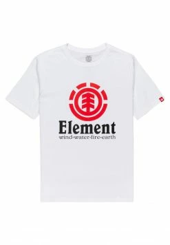Element Enfant VERTICAL SS YOUTH T Shirt Imprimé Optic White