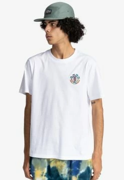 Element Homme MAGMA ICON T Shirt Imprimé Optic White
