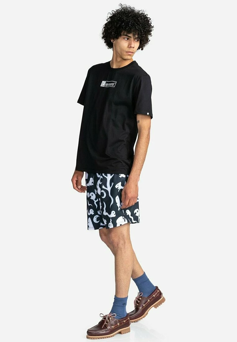 Element MANCHES COURTES T Shirt Imprimé Flint Black Homme â Image 2