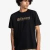 Element MANCHES COURTES T Shirt Imprimé Flint Black Homme