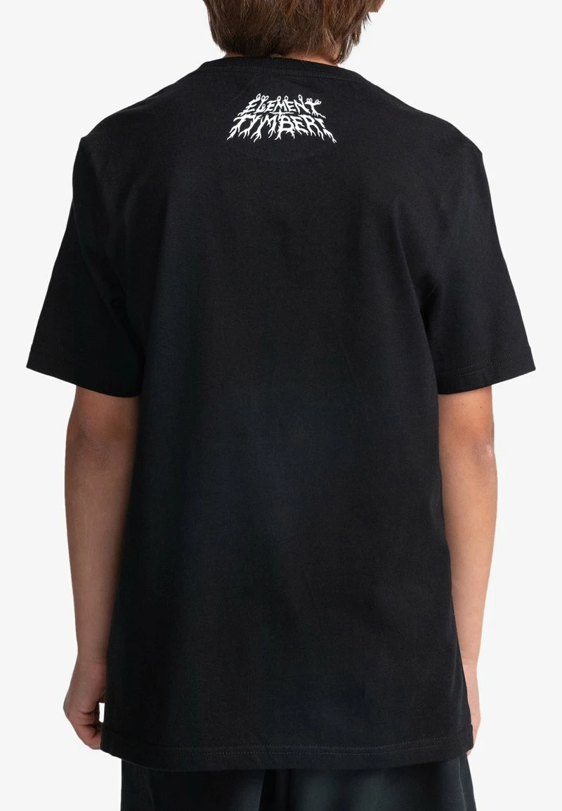Element MANCHES COURTES T Shirt Imprimé Flint Black Enfant â Image 3