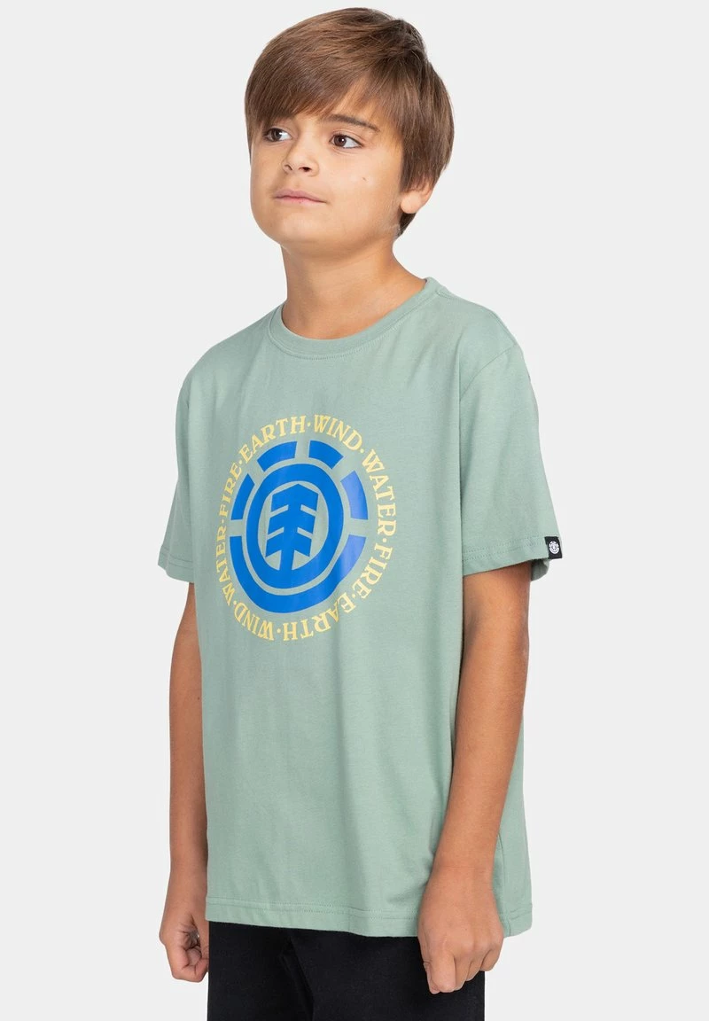 Element SEAL T Shirt Imprimé Chinois Green Enfant â Image 4
