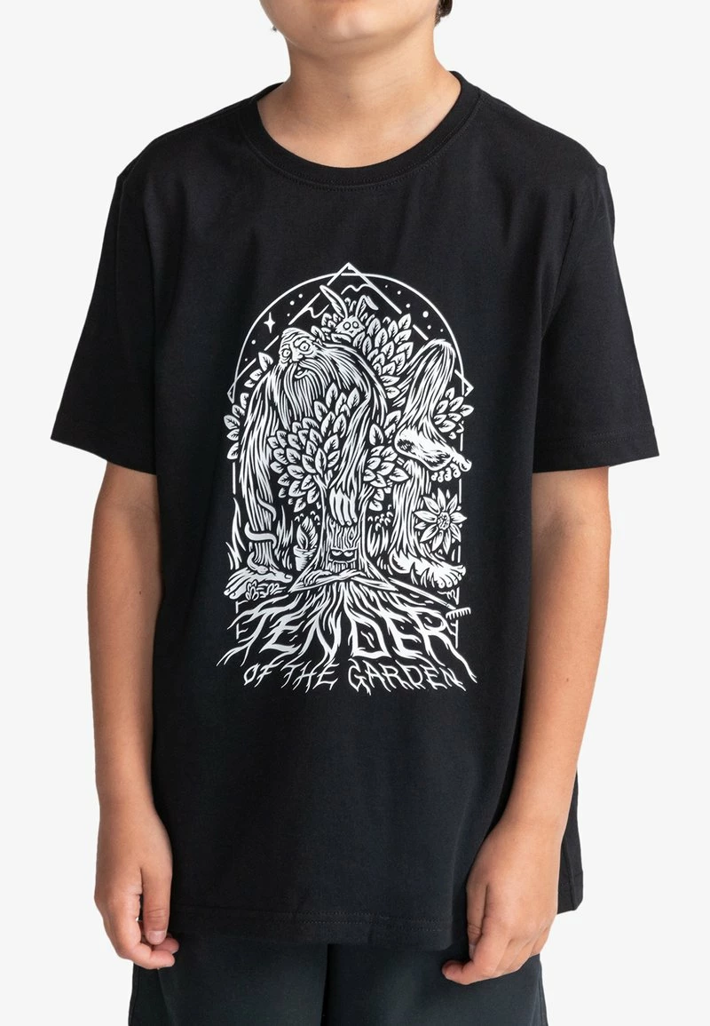 Element MANCHES COURTES T Shirt Imprimé Flint Black Enfant â Image 2