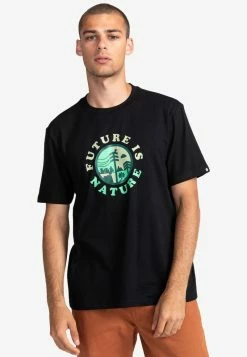 Element T Shirt Imprimé Black Homme