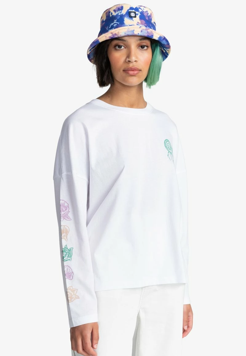 Element Femme WATCHING T Shirt à Manches Longues Optic White â Image 4