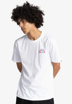 Element BURKETT MANCHES COURTES T Shirt Imprimé Optic White Homme